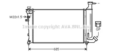 Радиатор охлаждения двигателя AVA QUALITY COOLING PEA2148