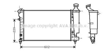 Радиатор охлаждения двигателя AVA QUALITY COOLING PEA2262