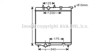 Радиатор охлаждение двигателя AVA QUALITY COOLING PEA2298