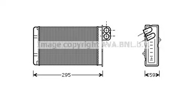 Теплообменник отопления салона AVA QUALITY COOLING PEA6240