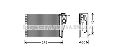 Теплообменник отопления салона AVA QUALITY COOLING PEA6292