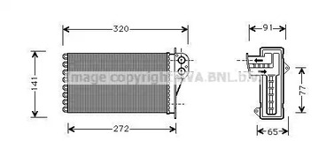 Теплообменник отопления салона AVA QUALITY COOLING PEA6356