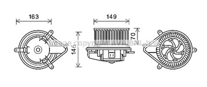 Двигатель вентилятора AVA QUALITY COOLING RT8512