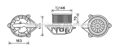 Двигатель вентилятора AVA QUALITY COOLING RT8577