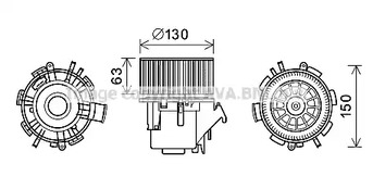 Двигатель вентилятора AVA QUALITY COOLING RT8599