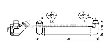 Интеркулер AVA QUALITY COOLING RTA4412