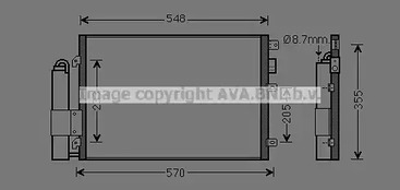 Конденсатор кондиционера AVA QUALITY COOLING RTA5275D