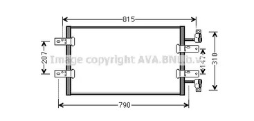 Радиатор кондиционера AVA QUALITY COOLING RTA5451