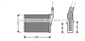 Теплообменник отопления салона AVA QUALITY COOLING RTA6249