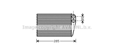 Теплообменник отопление салона AVA QUALITY COOLING RTA6354