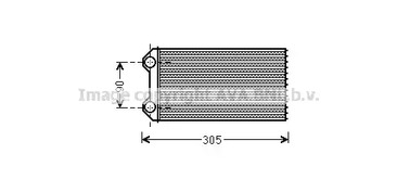 Теплообменник отопление салона AVA QUALITY COOLING RTA6439