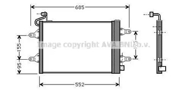 Конденсатор кондиционера AVA QUALITY COOLING SAA5007D