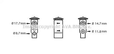 Расширительный клапан кондиционера AVA QUALITY COOLING SB1057