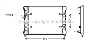 Радиатор охлаждения двигателя AVA QUALITY COOLING ST2023