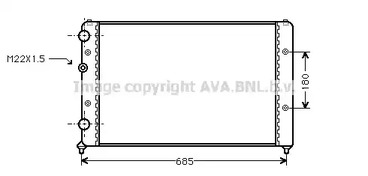 Радиатор охлаждения двигателя AVA QUALITY COOLING STA2031