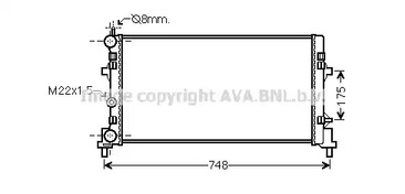 Радиатор охлаждение двигателя AVA QUALITY COOLING STA2041