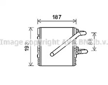Теплообменник отопления салона AVA QUALITY COOLING SU6107