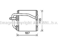 Теплообменник отопление салона AVA QUALITY COOLING SUA6108