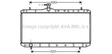 Радиатор охлаждения двигателя AVA QUALITY COOLING SZ2062