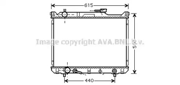 Радиатор охлаждения двигателя AVA QUALITY COOLING SZ2073