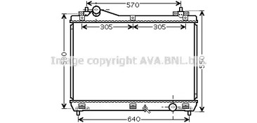 Радиатор охлаждения двигателя AVA QUALITY COOLING SZ2103