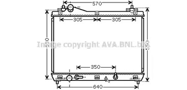 Радиатор охлаждения двигателя AVA QUALITY COOLING SZ2105