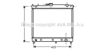 Радиатор охлаждения двс AVA QUALITY COOLING SZA2055