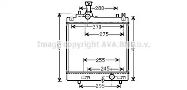 Радиатор охлаждение двигателя AVA QUALITY COOLING SZA2113
