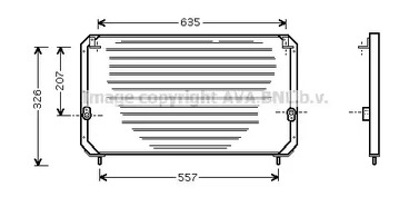 Конденсатор кондиционера AVA QUALITY COOLING TO5202