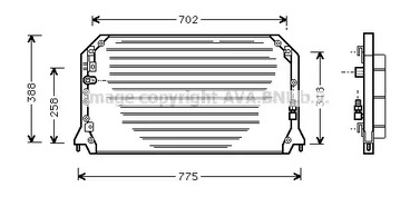 Конденсатор кондиционера AVA QUALITY COOLING TO5254