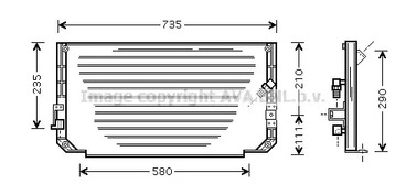 Конденсатор кондиционера AVA QUALITY COOLING TO5279