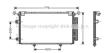 Радиатор кондиционера AVA QUALITY COOLING TO5319D