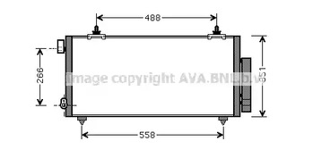 Конденсатор кондиционера AVA QUALITY COOLING TO5381D