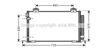 Конденсатор кондиционера AVA QUALITY COOLING TO5393D