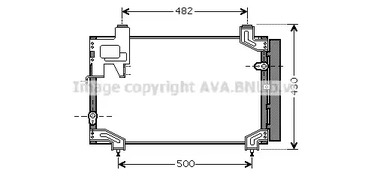 Конденсатор кондиционера AVA QUALITY COOLING TO5394D
