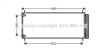 Конденсатор кондиционера AVA QUALITY COOLING TO5406D