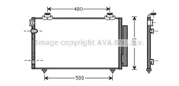 Конденсатор кондиционера AVA QUALITY COOLING TO5481D