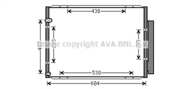 Конденсатор кондиционера AVA QUALITY COOLING TO5574D
