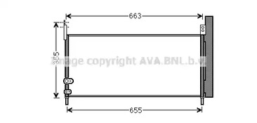 Конденсатор кондиционера AVA QUALITY COOLING TO5576D