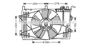 Вентилятор охлаждения AVA QUALITY COOLING TO7508