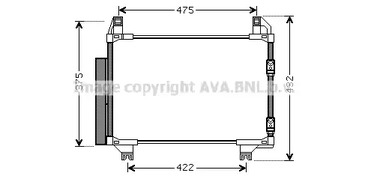 Конденсатор кондиционера AVA QUALITY COOLING TOA5404D