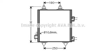 Конденсатор кондиционера AVA QUALITY COOLING TOA5414D