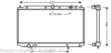 Радиатор охлаждения двигателя AVA QUALITY COOLING VO2124