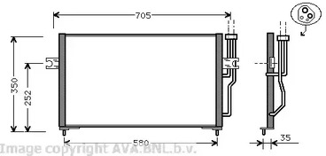 Конденсатор кондиционера AVA QUALITY COOLING VO5086