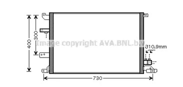 Конденсатор кондиционера AVA QUALITY COOLING VO5138D
