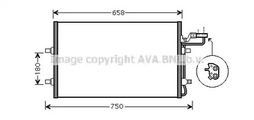 Конденсатор кондиционера AVA QUALITY COOLING VO5140