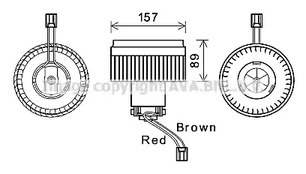 Вентилятор салона AVA QUALITY COOLING VO8177