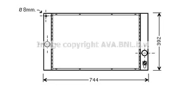Радиатор охлаждение двигателя AVA QUALITY COOLING VOA2141
