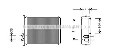 Теплообменник отопления салона AVA QUALITY COOLING VOA6085