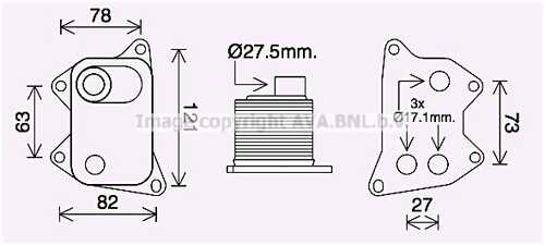 Радиатор масляный AVA QUALITY COOLING Ai3420